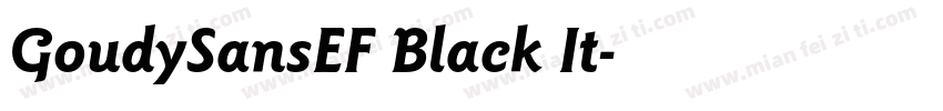 GoudySansEF Black It字体转换
